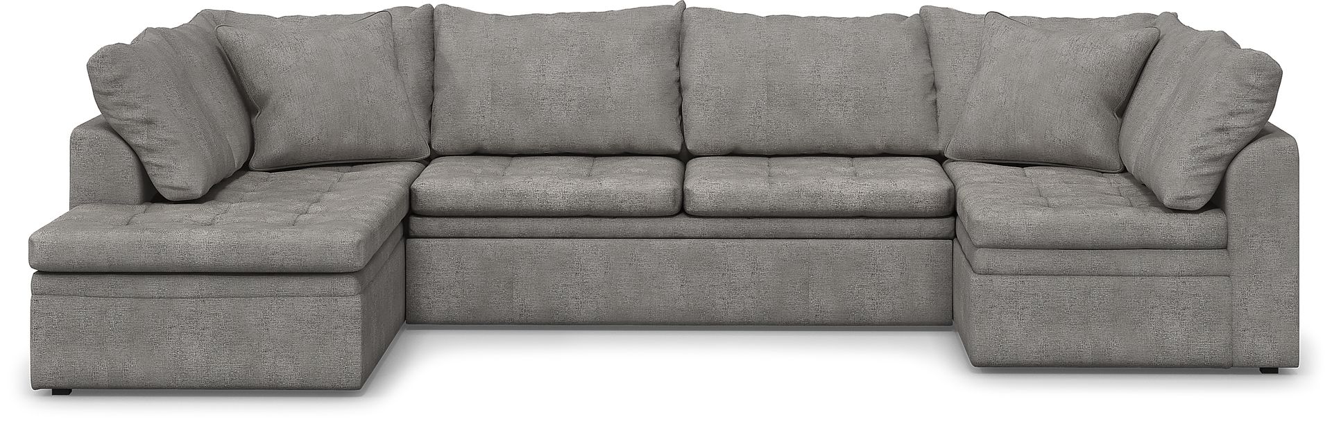 Sheridan Square Gray 3 Pc Sleeper Sectional - Image 1