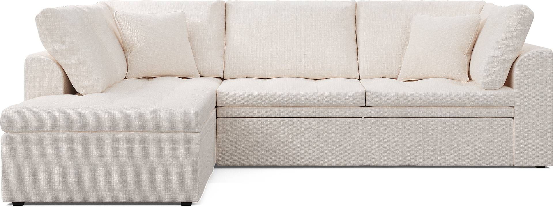 2 pc left arm chaise sleeper sectional