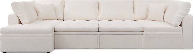 Sheridan Square Off-White 3 Pc Sleeper Sectional - Thumbnail - Image 3