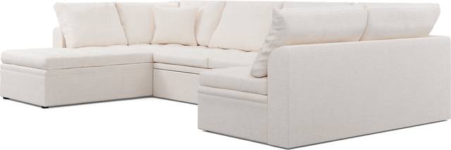 Sheridan Square Off-White 3 Pc Sleeper Sectional - Thumbnail - Image 4