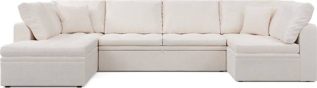 Sheridan Square Off-White 3 Pc Sleeper Sectional - Thumbnail - Image 1
