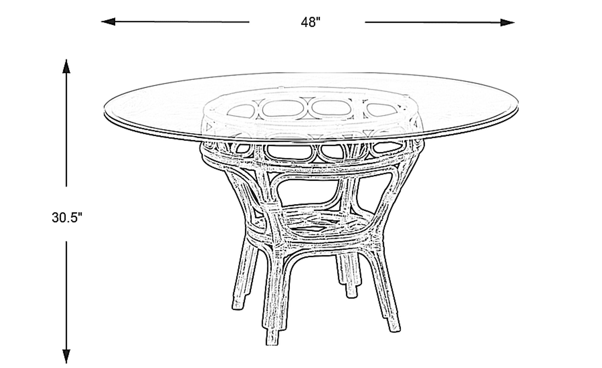 Dimension Image. Please refer to the Dimension Tab on this page for dimension details.
