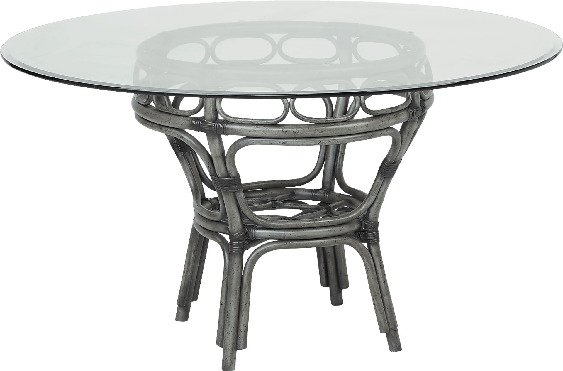 Cindy Crawford Home Shorecrest Gray 48 in. 5 Pc Round Dining Set - Image 2