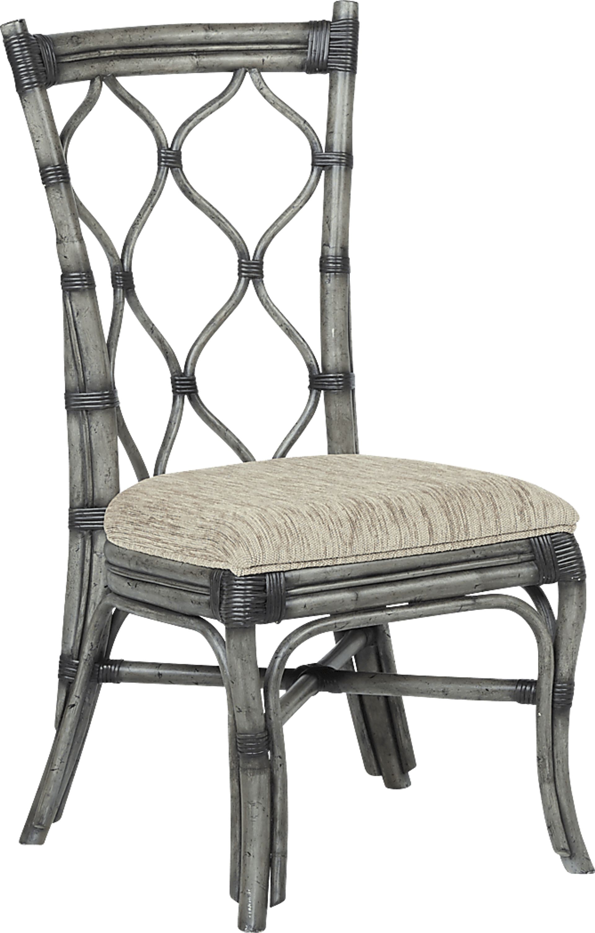 Cindy Crawford Home Shorecrest Gray 48 in. 5 Pc Round Dining Set - Image 4