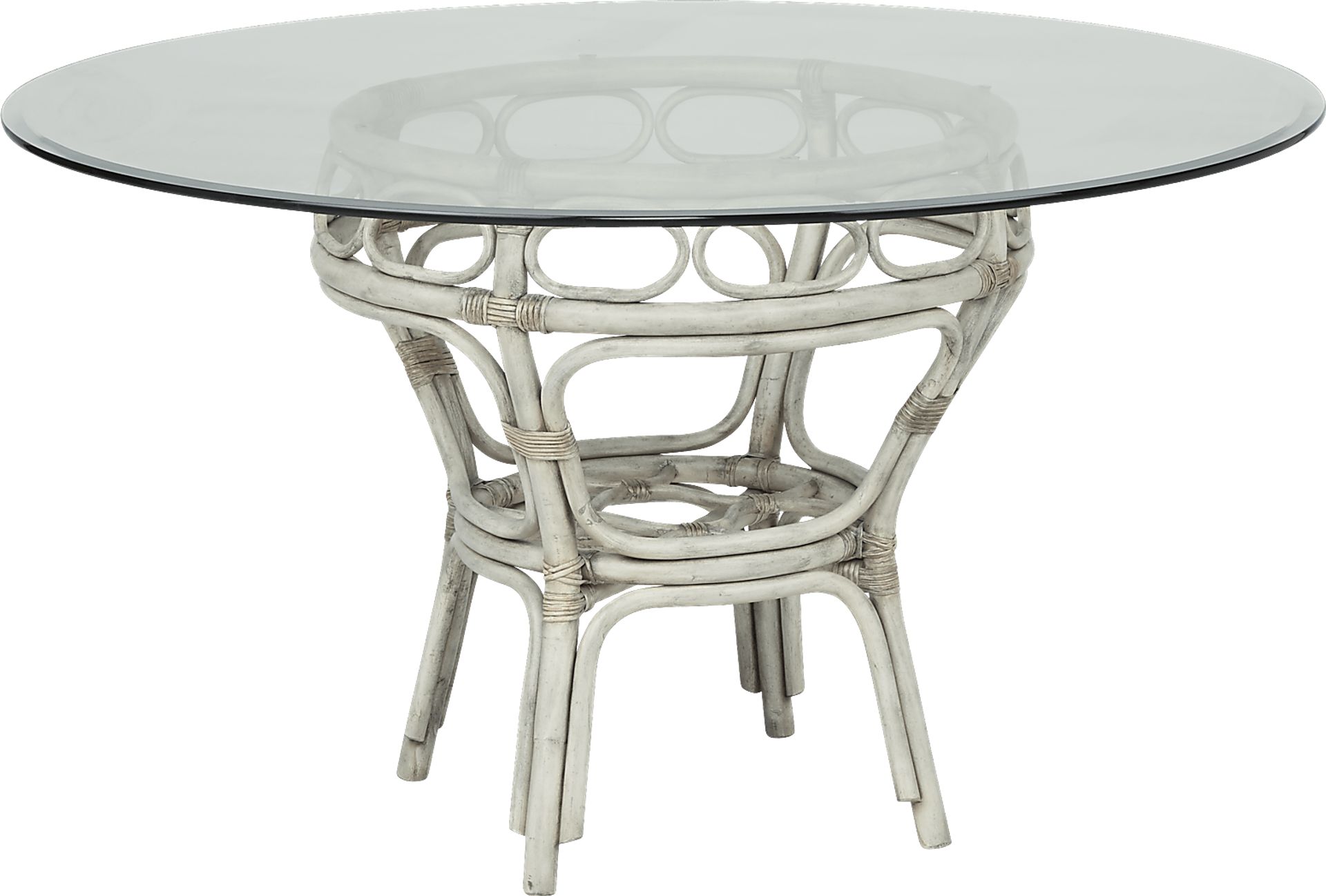 Cindy Crawford Home Shorecrest White 48 in. Round Dining Table - Image 1