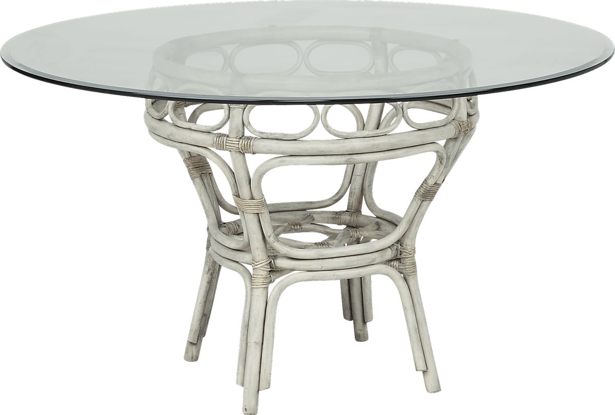 Cindy Crawford Shorecrest Light Rattan Wood Dining Table Rooms to Go