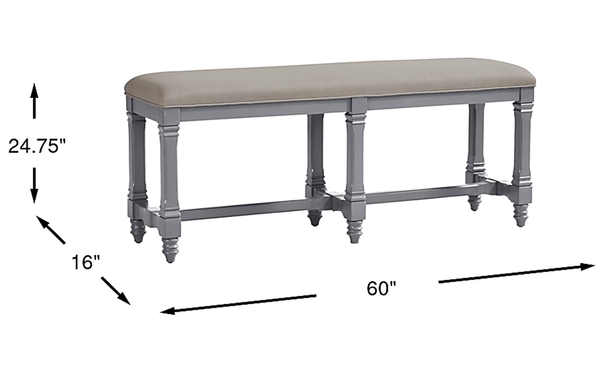 Dimension Image. Please refer to the Dimension Tab on this page for dimension details.