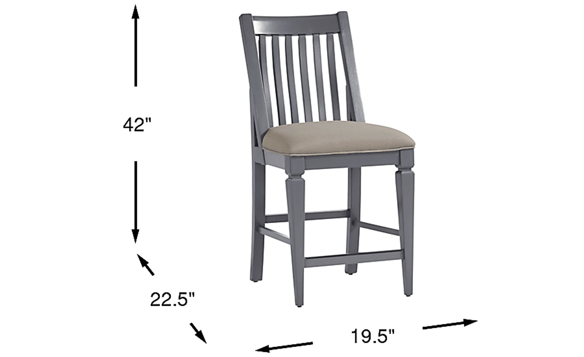 Dimension Image. Please refer to the Dimension Tab on this page for dimension details.