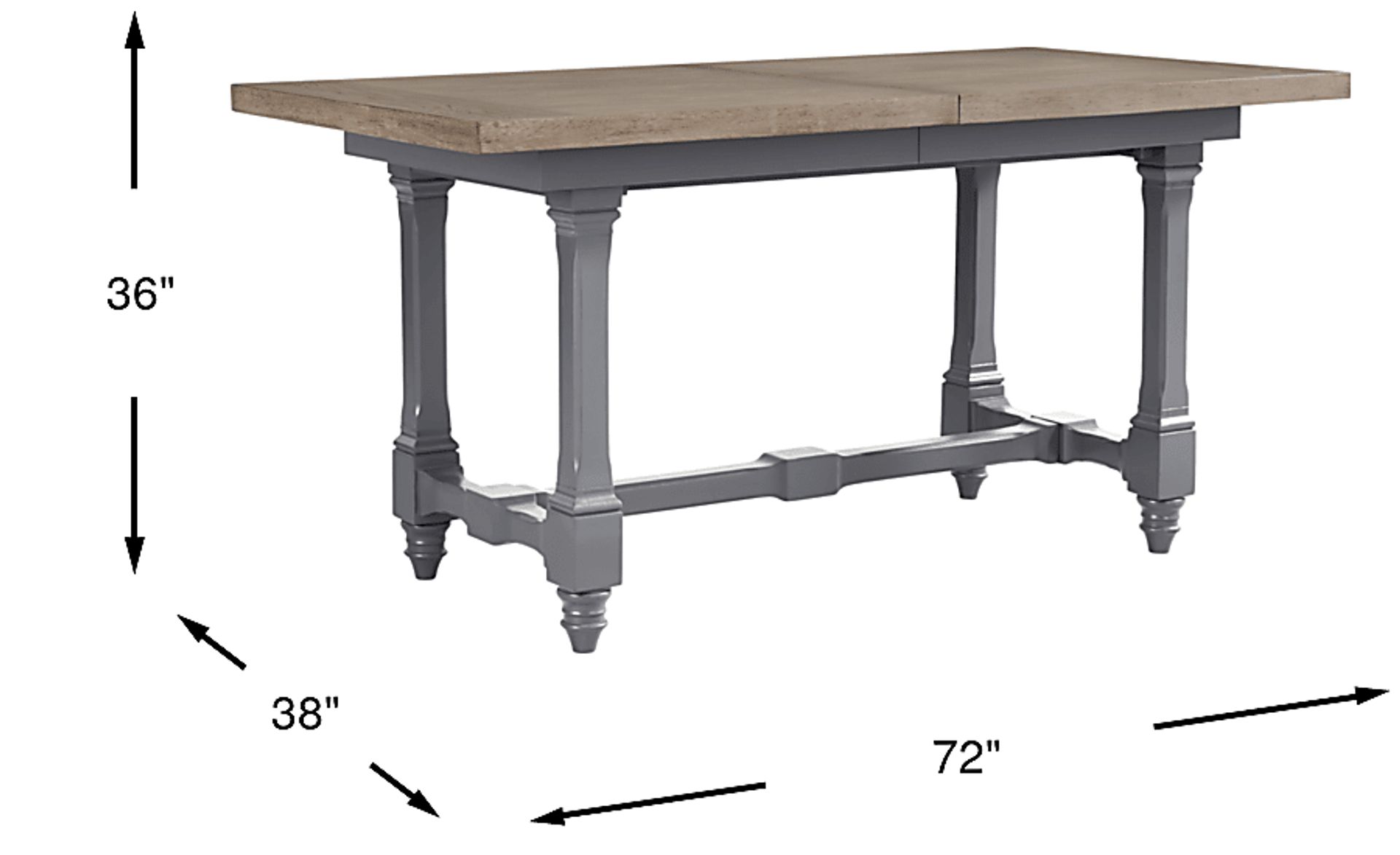 Dimension Image. Please refer to the Dimension Tab on this page for dimension details.