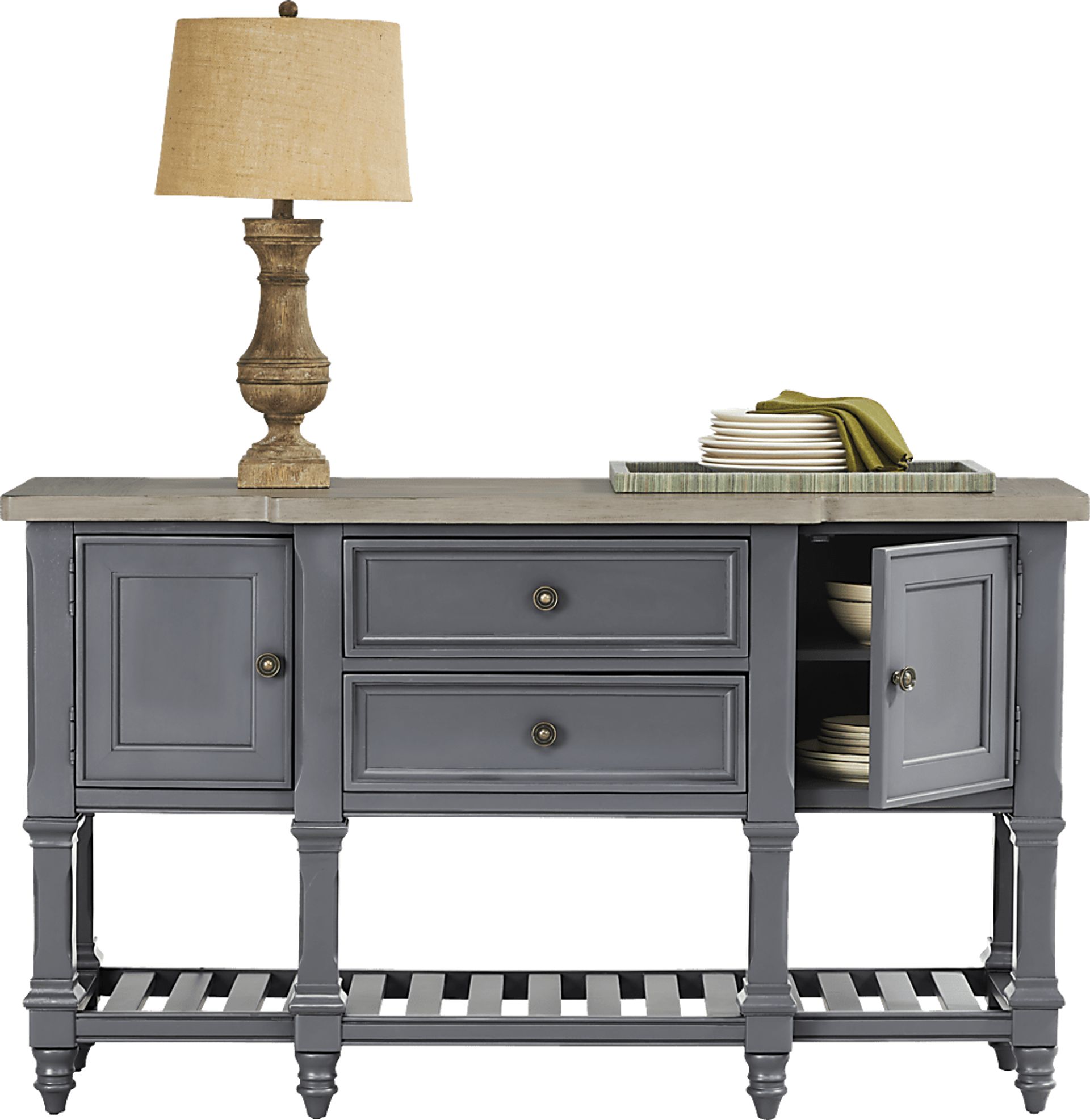 Shorewood Gray Credenza - Image 3