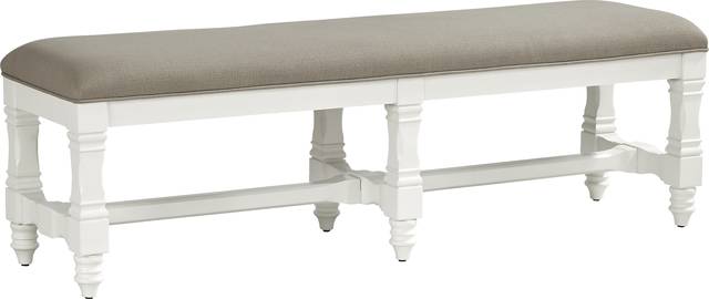 Shorewood White Bench - Thumbnail - Image 1