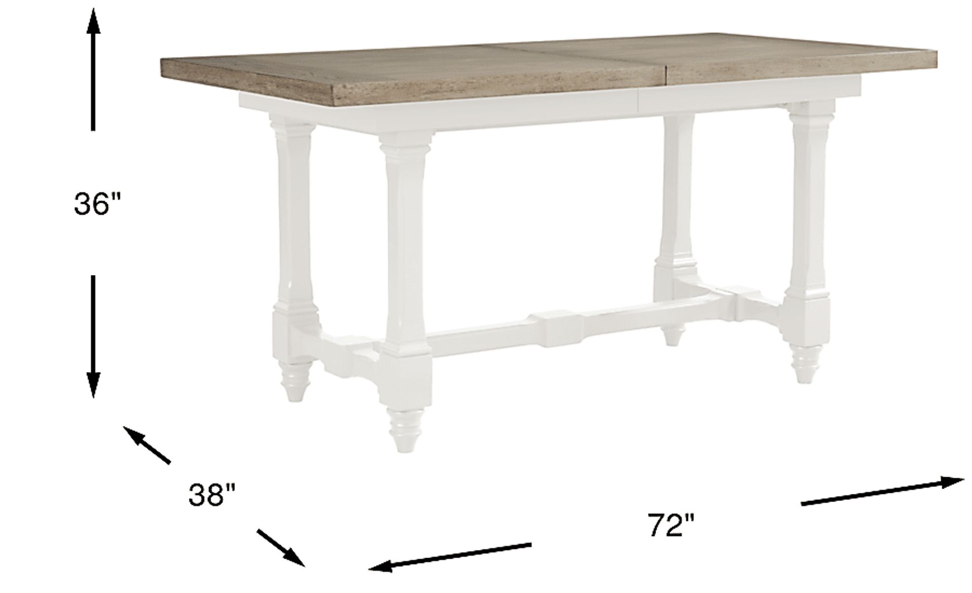 Dimension Image. Please refer to the Dimension Tab on this page for dimension details.