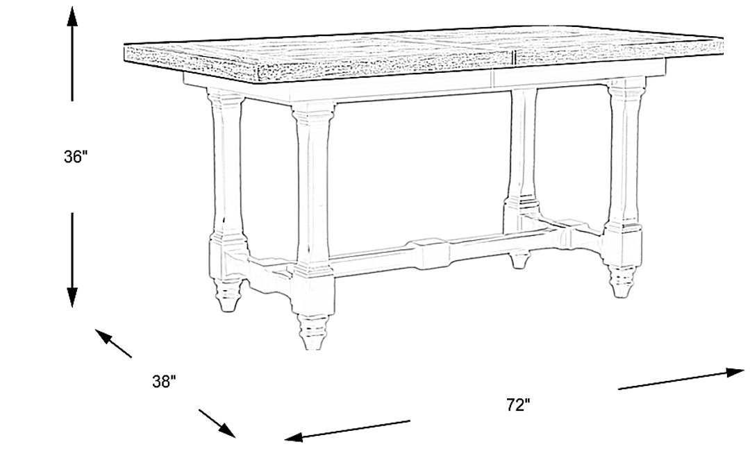 Shorewood White Counter Height Dining Table
