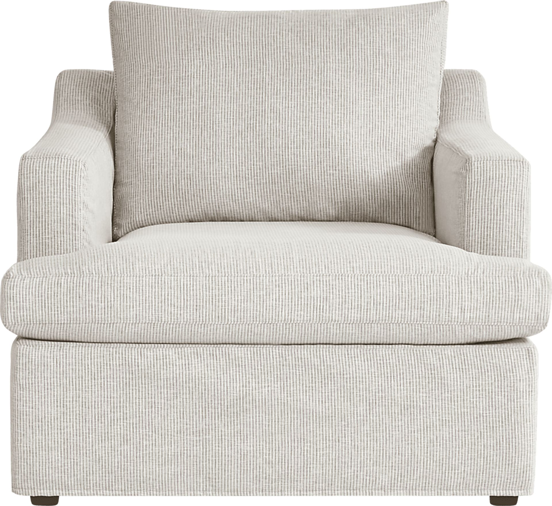 Soho Loft Beige Slipcover Chair - Image 2