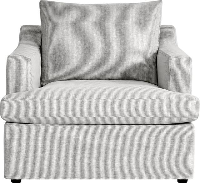 Soho Loft Gray Slipcover 5 Pc Sectional Living Room - Thumbnail - Image 6