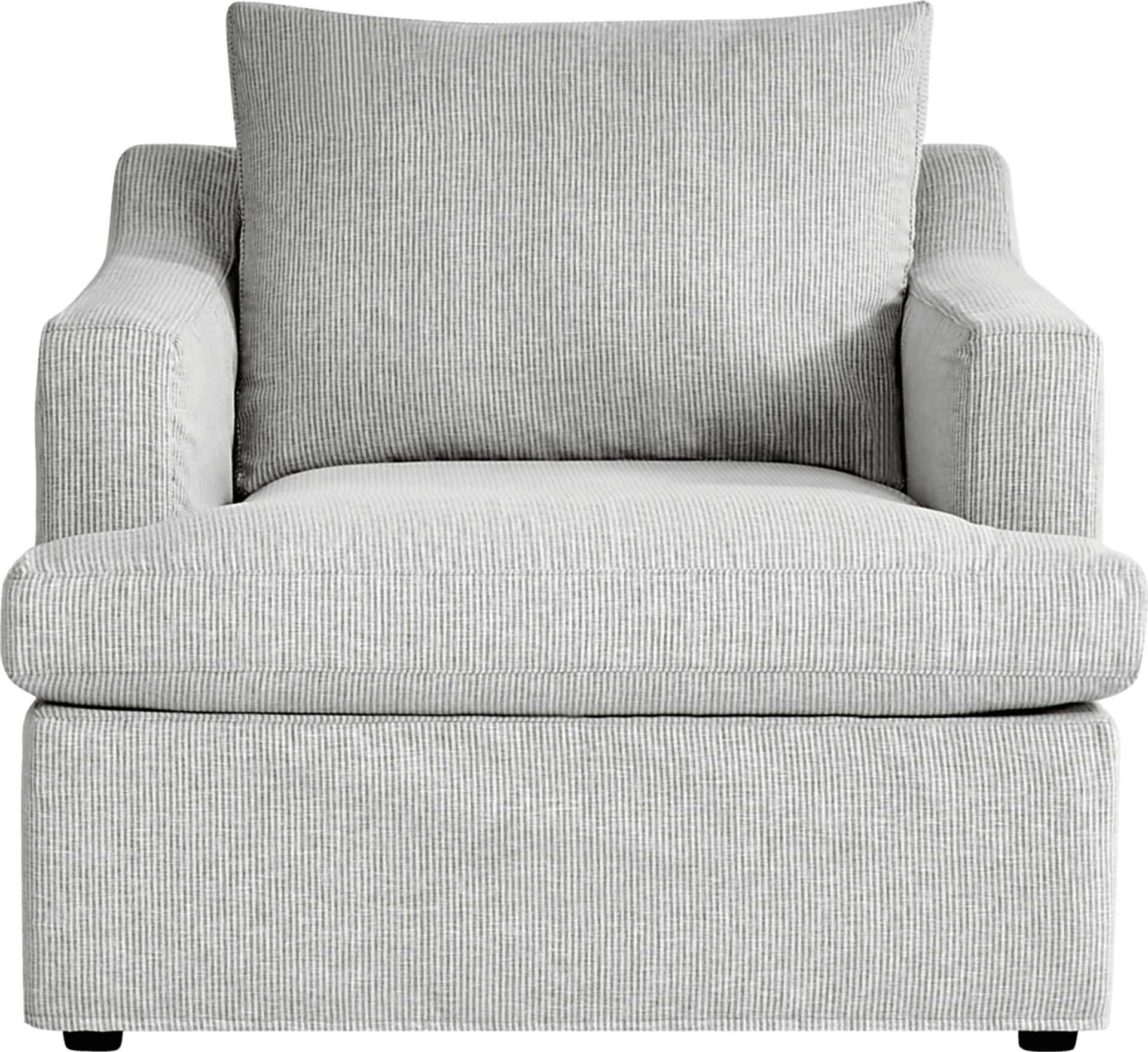 Soho Loft Gray Slipcover 7 Pc Living Room with Sleeper Sofa - Image 8