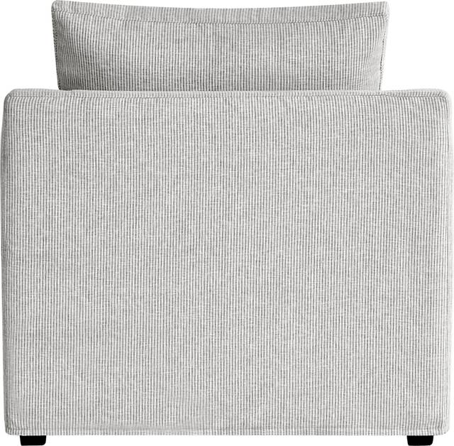 Soho Loft Gray Slipcover 5 Pc Sectional Living Room - Thumbnail - Image 7
