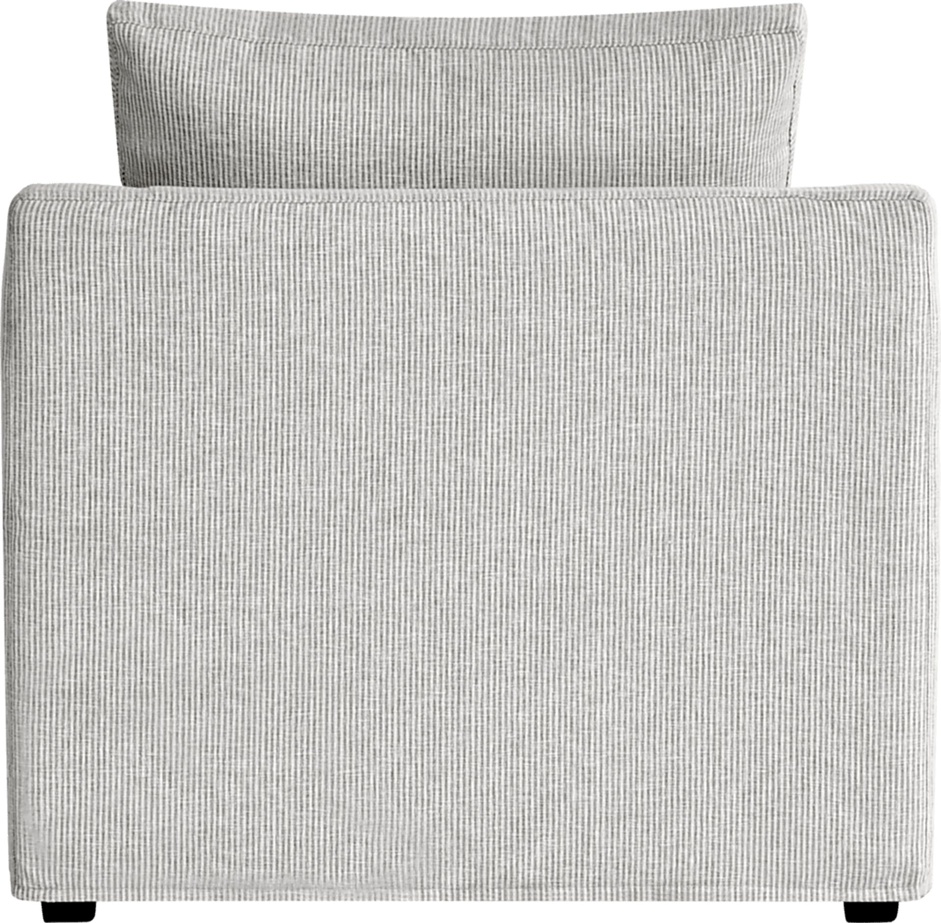 Soho Loft Gray Slipcover 7 Pc Living Room with Sleeper Sofa - Image 9