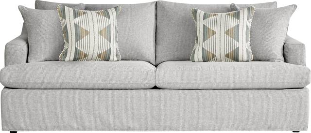Soho Loft Gray Slipcover Sofa - Thumbnail - Image 1