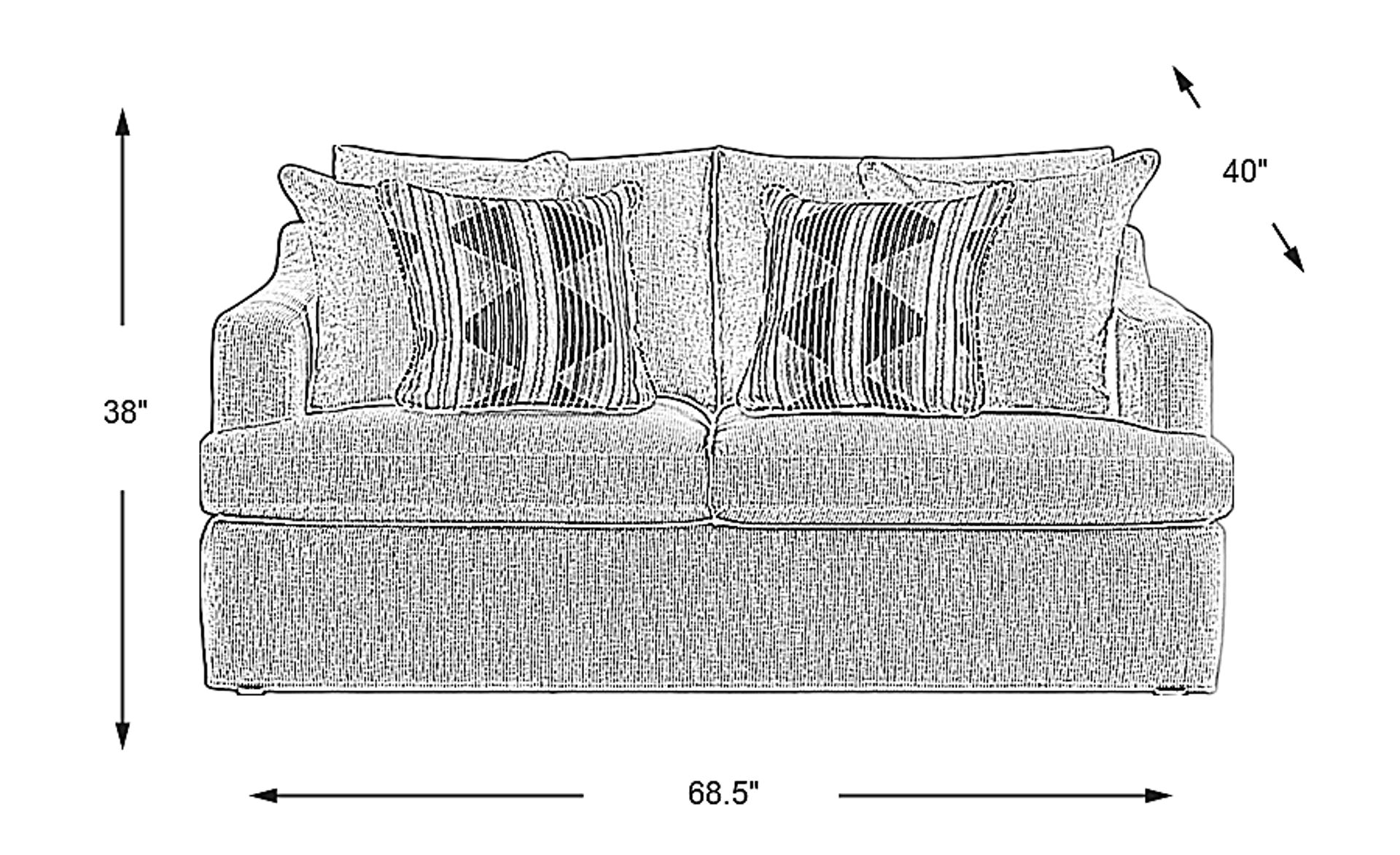 Dimension Image. Please refer to the Dimension Tab on this page for dimension details.