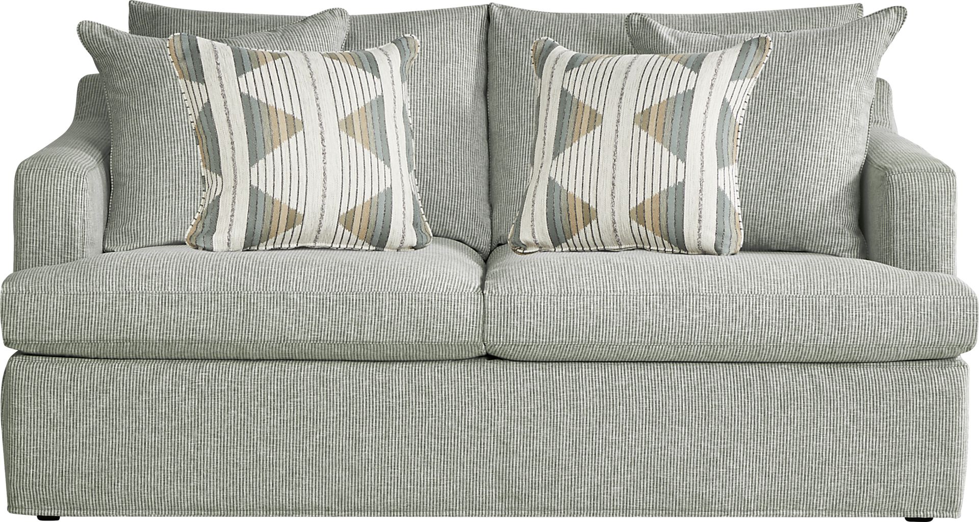 Soho Loft Green Slipcover 8 Pc Living Room - Image 6