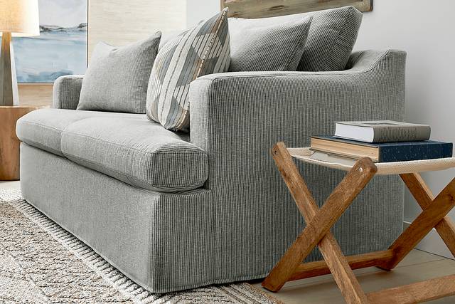 Soho Loft Green Slipcover 5 Pc Living Room with Sleeper Sofa - Thumbnail - Image 6