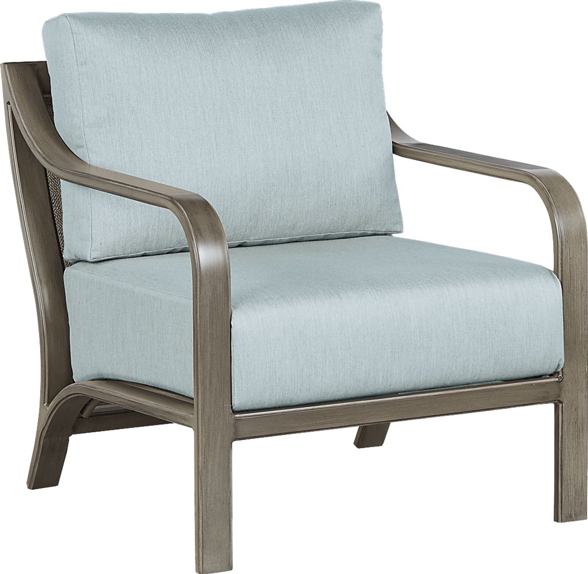 Cindy Crawford Home St. Lucia Champagne Outdoor Chair with Seafoam ...