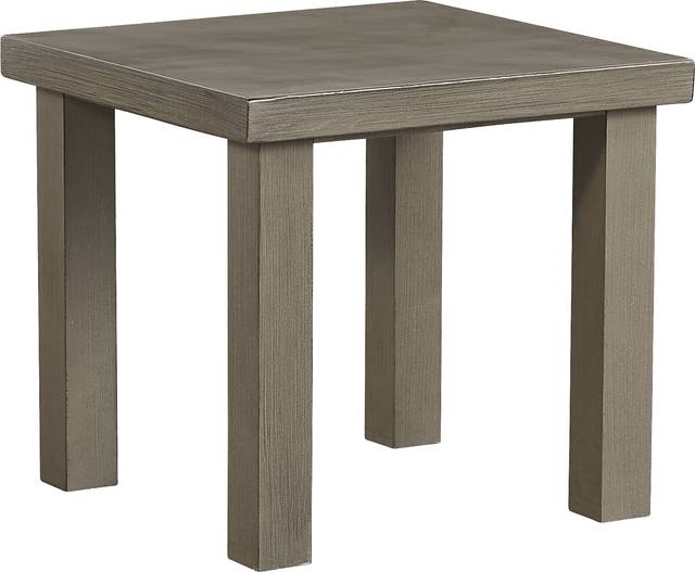 Cindy Crawford Home St. Lucia Champagne Outdoor End Table - Thumbnail - Image 1