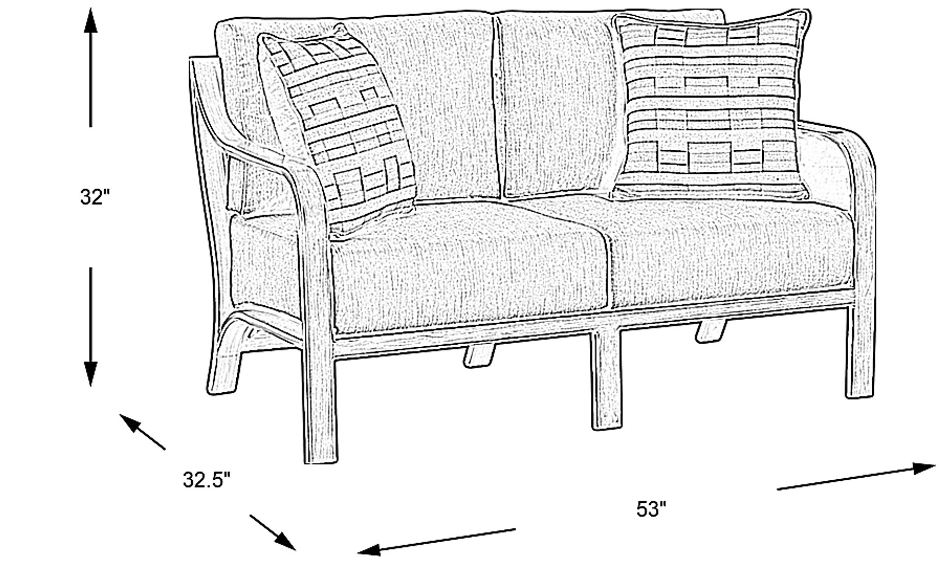 Dimension Image. Please refer to the Dimension Tab on this page for dimension details.