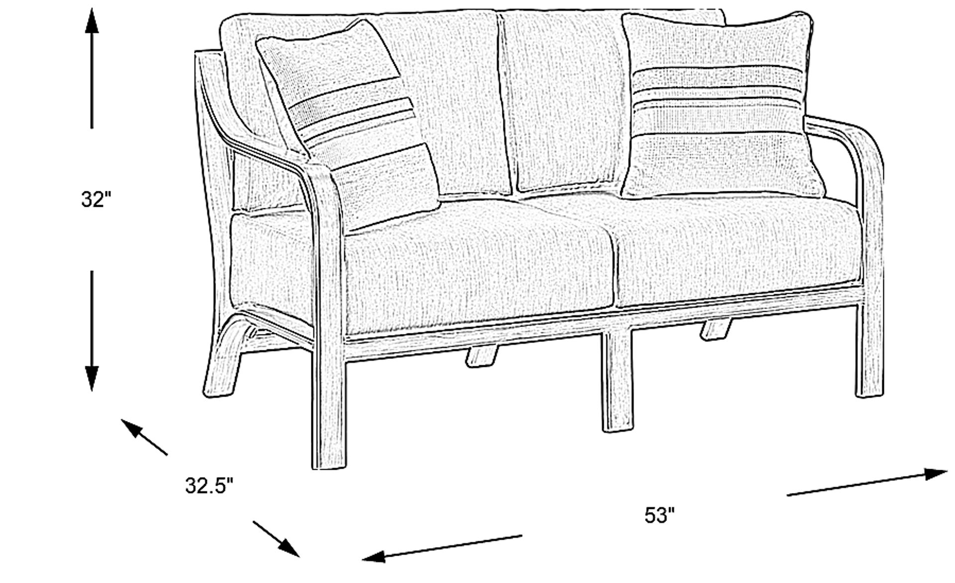 Dimension Image. Please refer to the Dimension Tab on this page for dimension details.