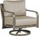 Cindy Crawford Home St. Lucia Champagne Outdoor Swivel Chair with Mushroom Cushions