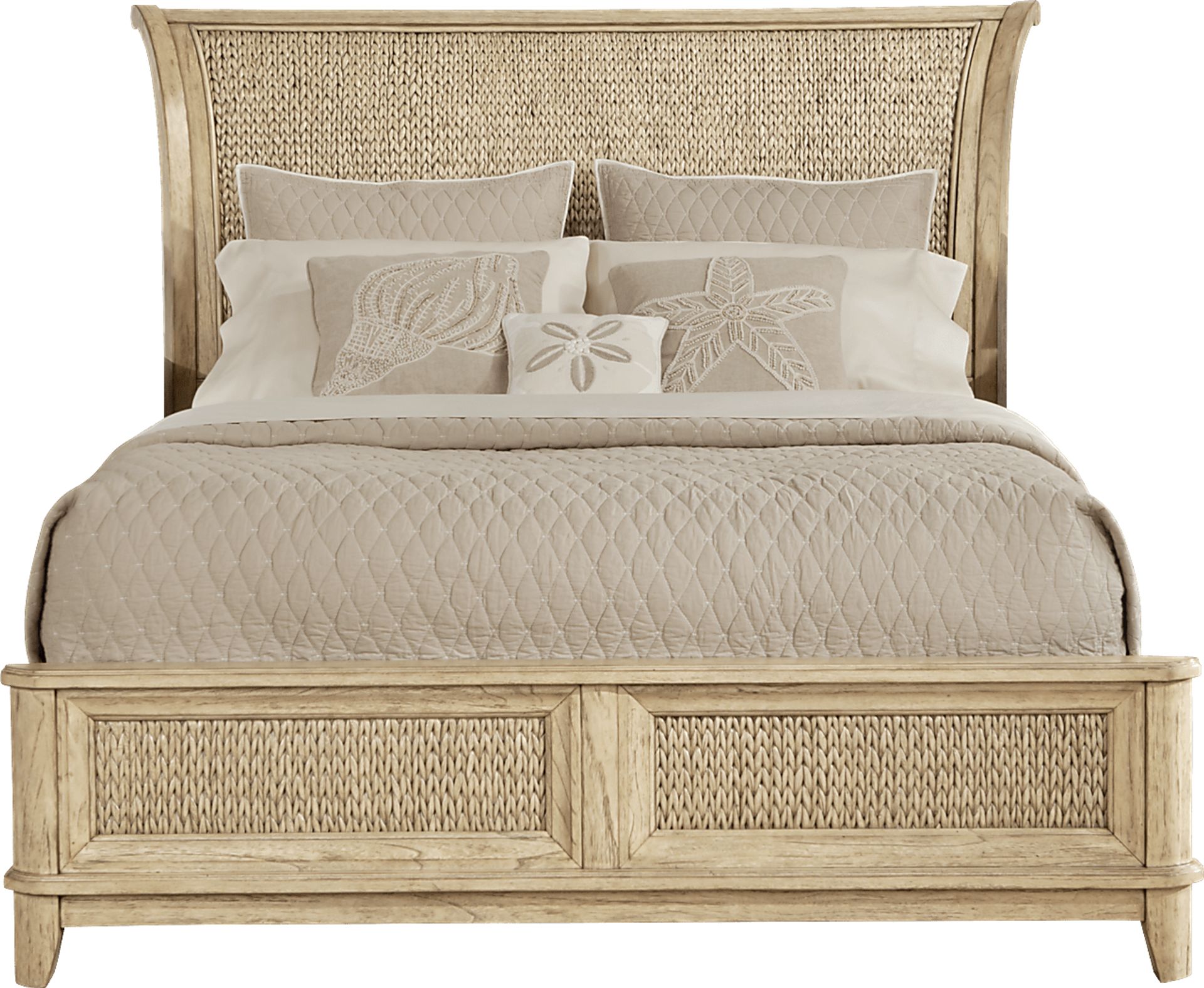 Cindy Crawford Home Sunset Isles Ash Woven 3 Pc King Bed - Image 1