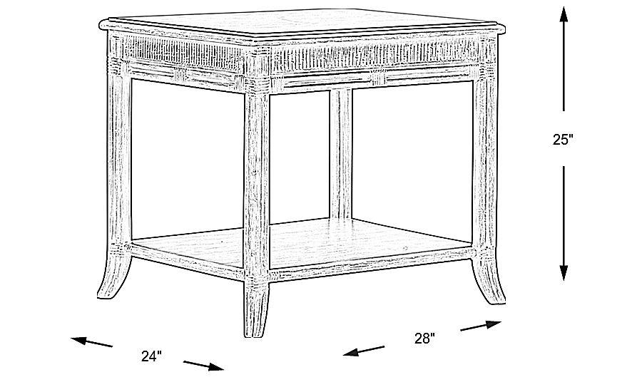 Cindy Crawford Home Sunset Shores Brown End Table Rooms To Go