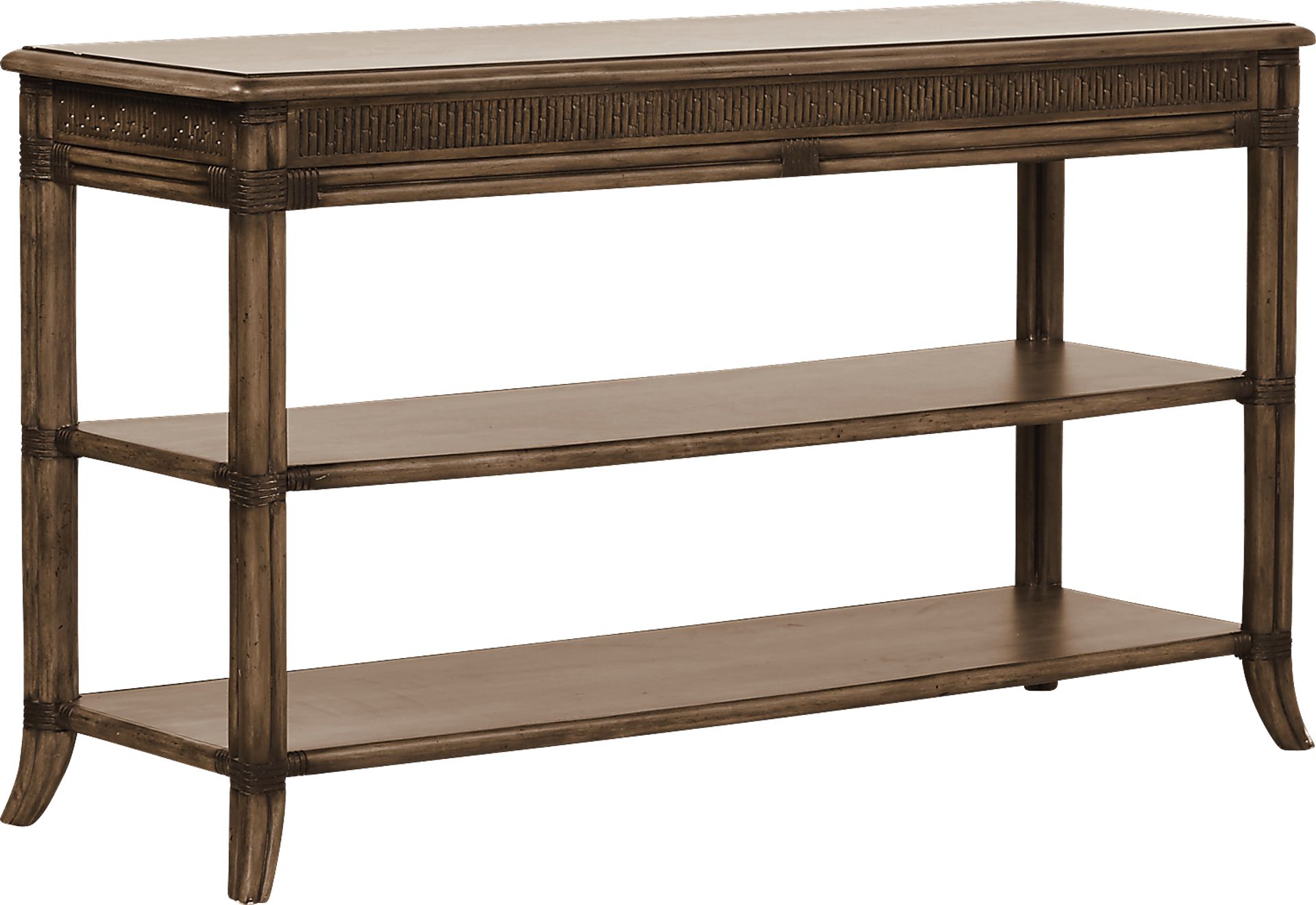 Cindy Crawford Home Sunset Shores Brown Sofa Table - Image 1