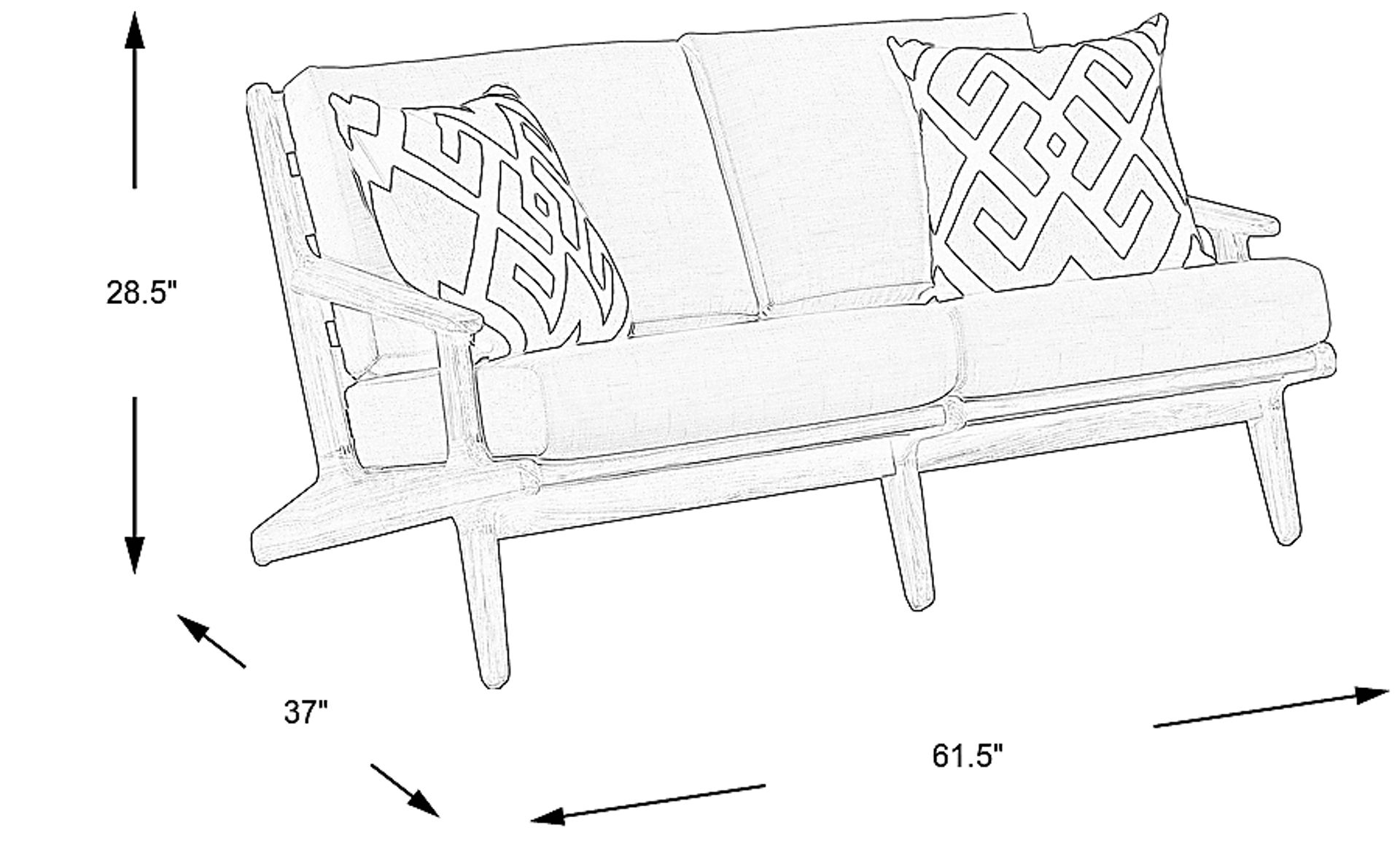 Dimension Image. Please refer to the Dimension Tab on this page for dimension details.