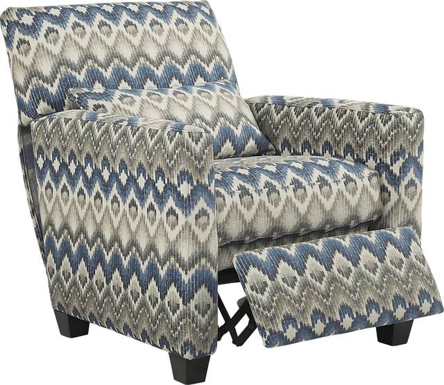 Cindy Crawford Home Telluride Falls Denim Pushback Recliner - Thumbnail - Image 2
