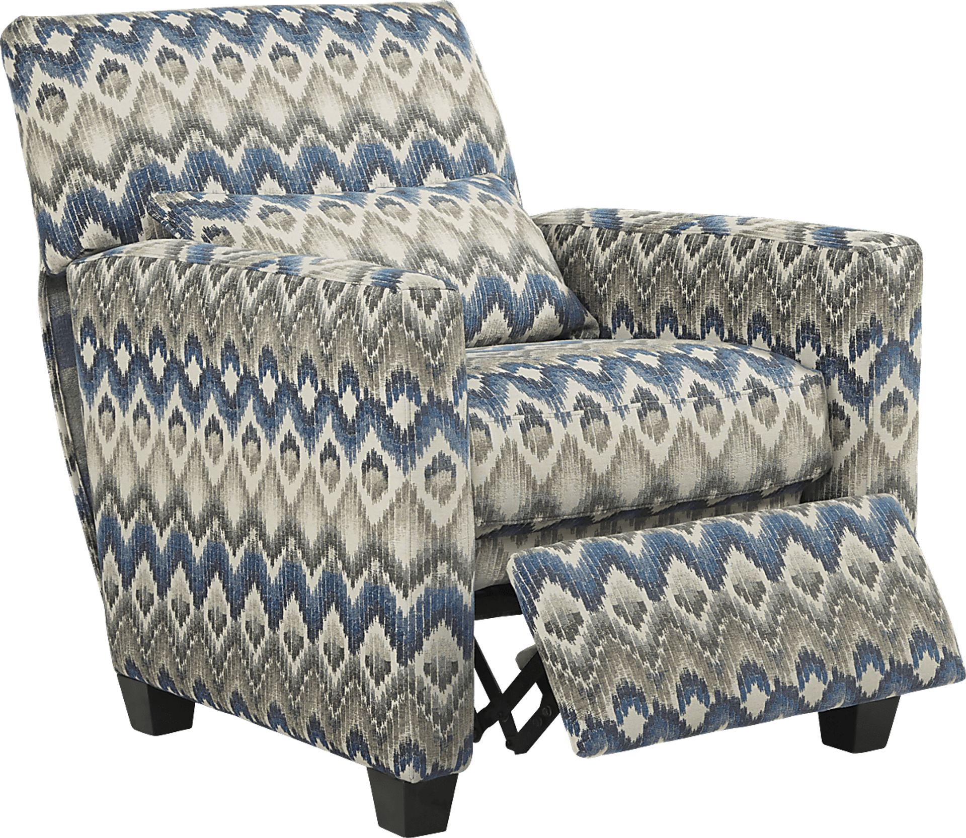 Cindy Crawford Home Telluride Falls Denim Pushback Recliner - Image 2