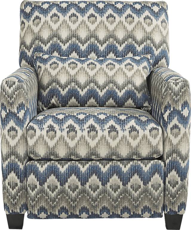 Cindy Crawford Home Telluride Falls Denim Pushback Recliner - Thumbnail - Image 3