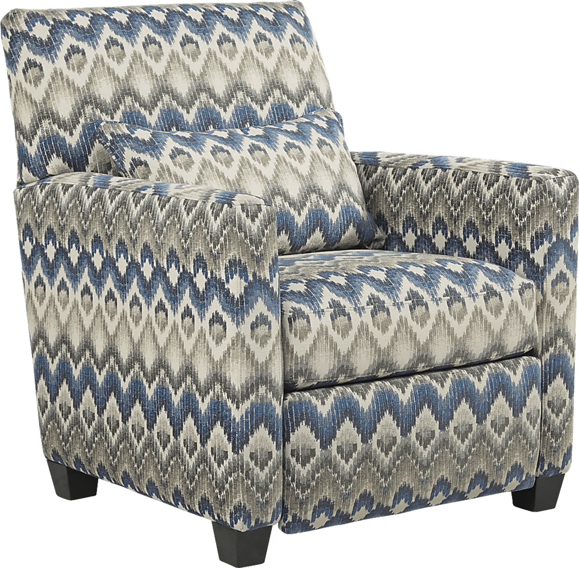 Cindy Crawford Home Telluride Falls Denim Pushback Recliner - Image 1