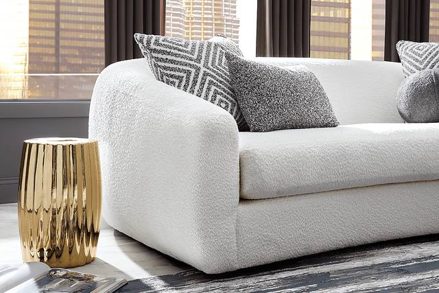 The Swerve White Apartment Sofa - Thumbnail - Image 3