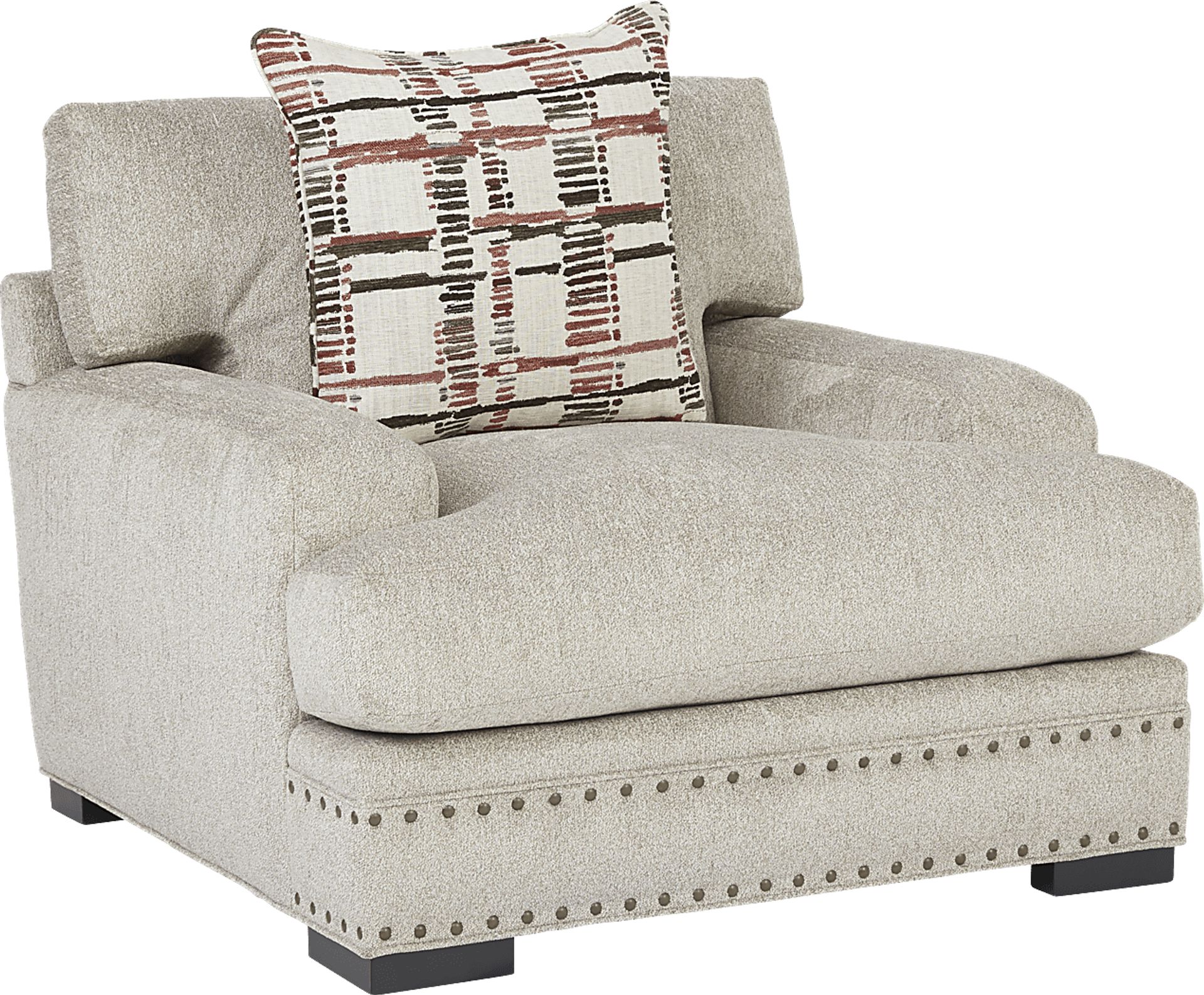 Cindy Crawford Home Tribeca Loft Beige Chair - Image 1