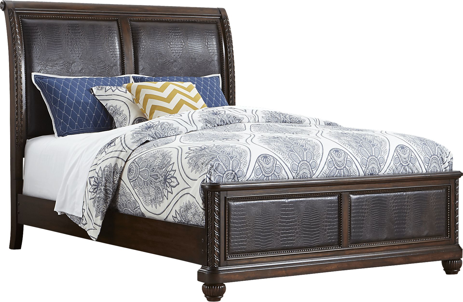 Cindy Crawford Home Trinidad 3 Pc King Sleigh Bed - Image 1