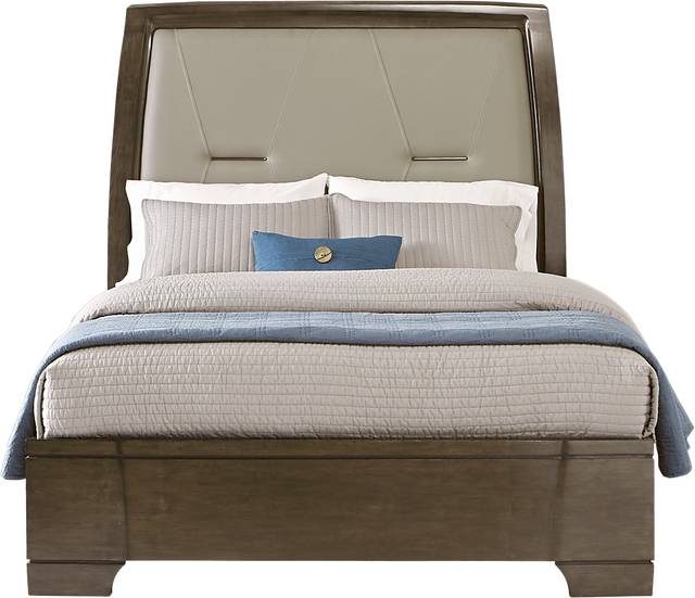 Cindy Crawford Home Venice Heights Gray 3 Pc King Upholstered Bed - Thumbnail - Image 1