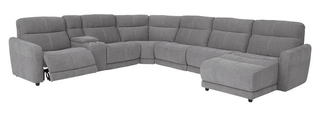 Cindy Crawford Home West Highlands Gray 7 Pc Power Reclining Sectional - Thumbnail - Image 3