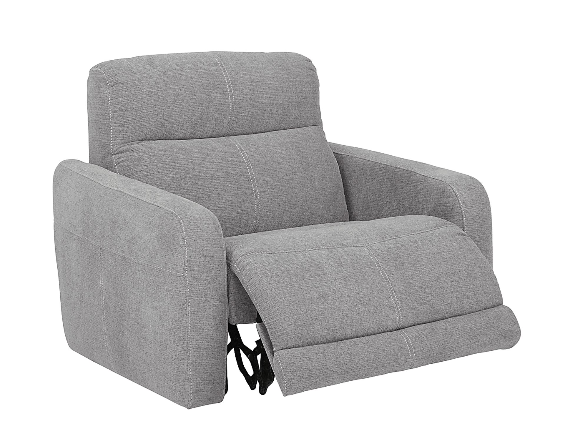 Cindy Crawford Home West Highlands Gray Power Recliner - Image 2