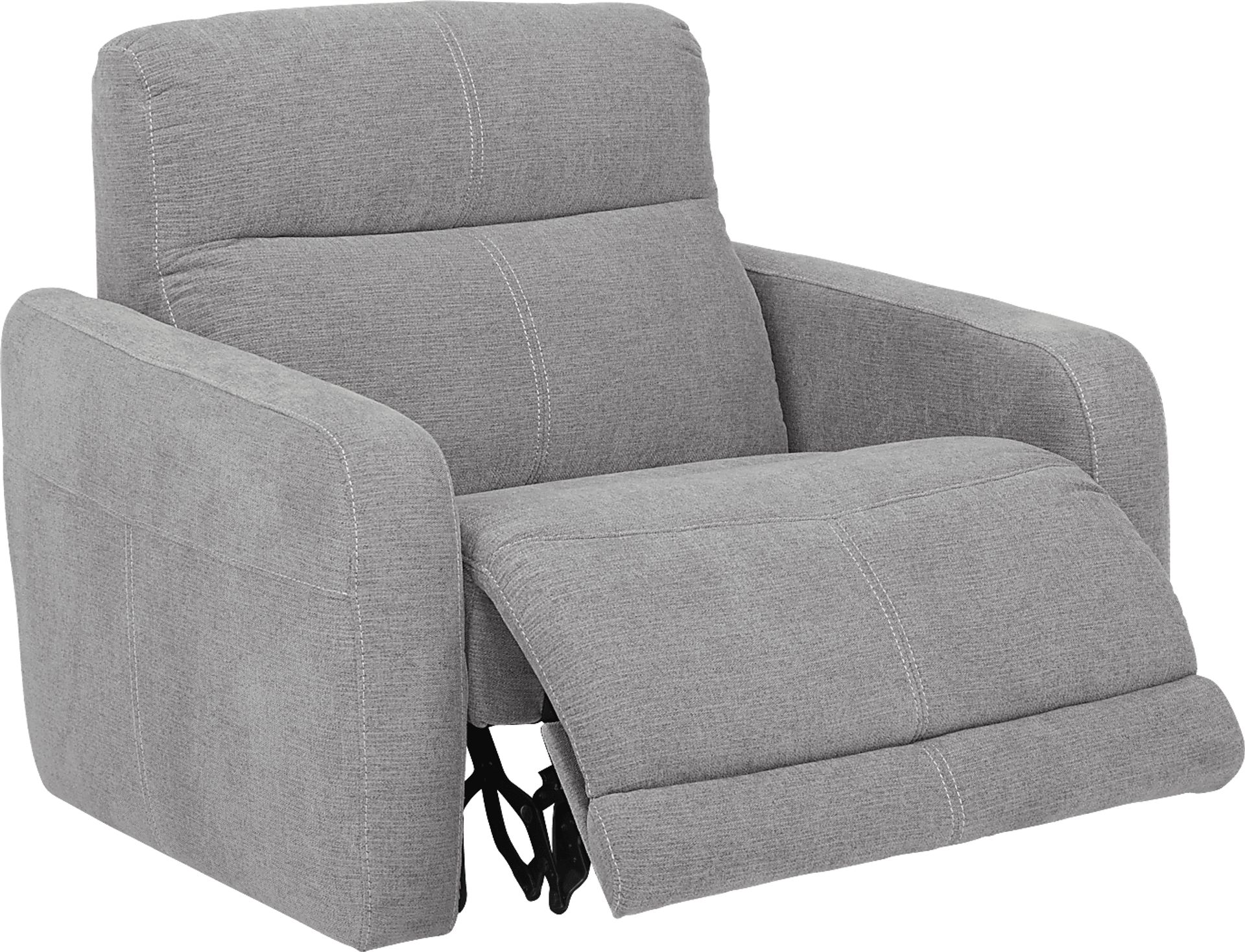 Cindy Crawford Home West Highlands Gray Power Recliner - Image 1