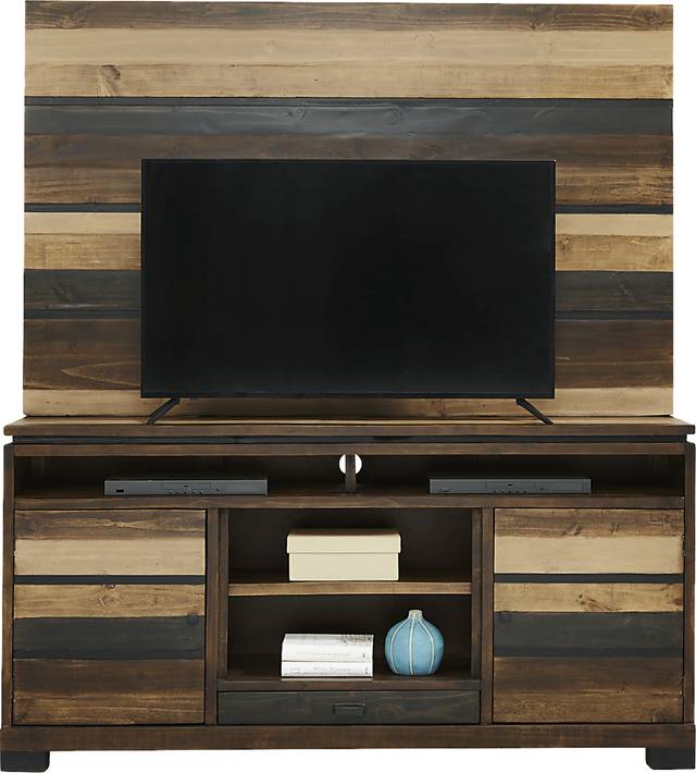 Westover Hills Brown 2 Pc Wall Unit with 72 in. Console - Thumbnail - Image 2