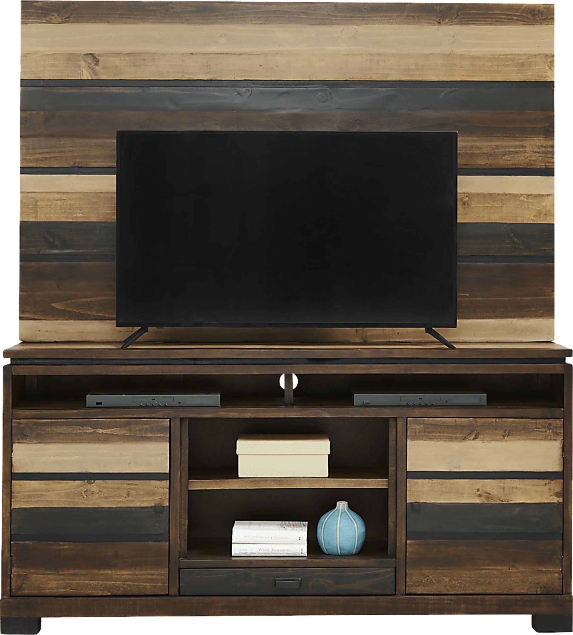 Westover Hills Brown 2 Pc Wall Unit with 72 in. Console - Image 2