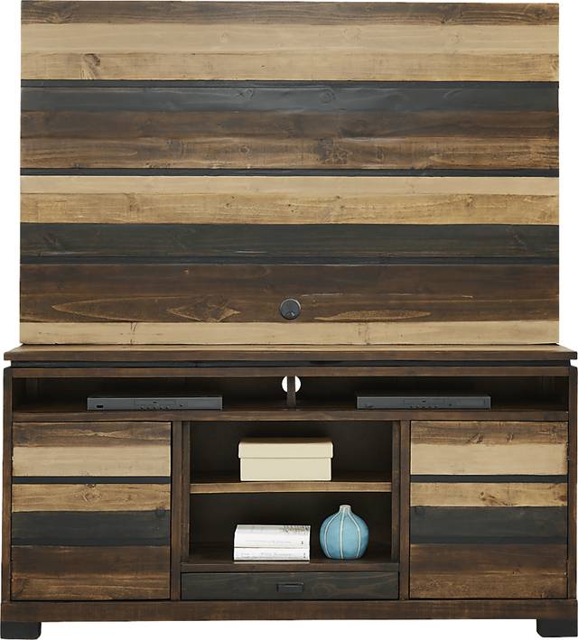 Westover Hills Brown 2 Pc Wall Unit with 72 in. Console - Thumbnail - Image 1