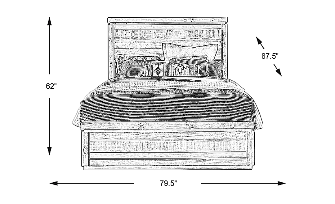 Westover Hills Brown 3 Pc King Panel Bed